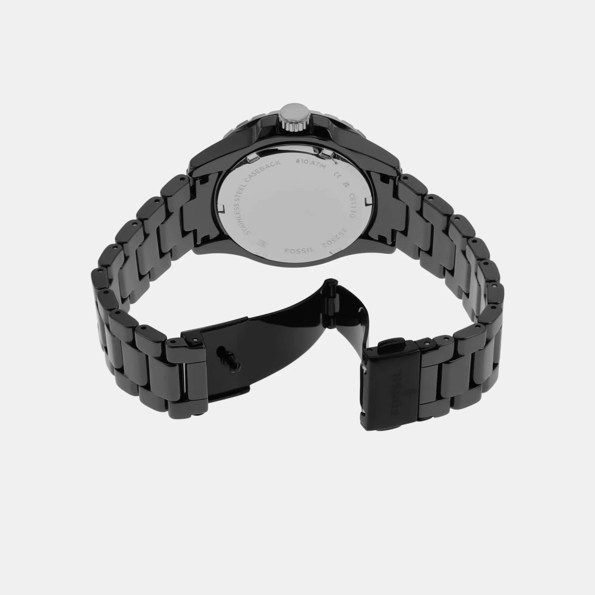 FB-01 Quartz Women Black Dial Analog Ceramic Watch CE1130