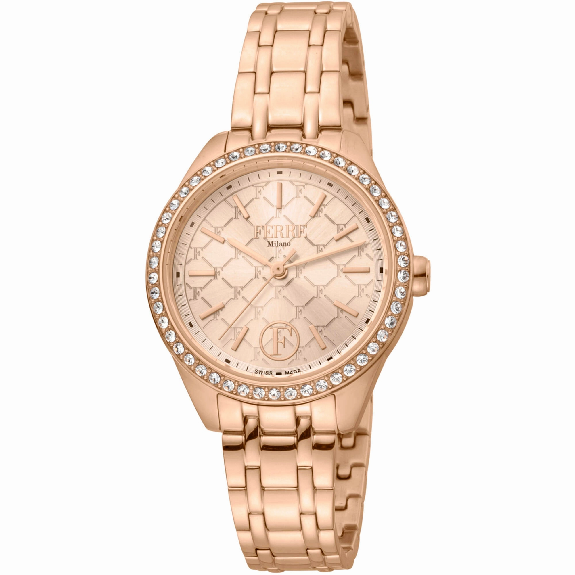 Ferre Milano Women's Watch - Classic Quartz Rose Gold Tone Dial Steel | FM1L116M0261