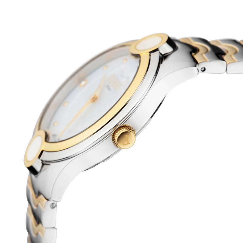 Ferre Milano  Women's White MOP Dial Stainless Steel  Watch