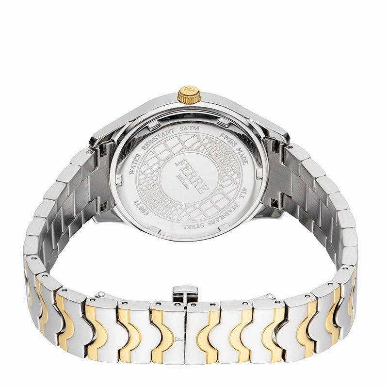 Ferre Milano  Women's White MOP Dial Stainless Steel  Watch