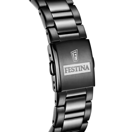 Festina Black Dial Stainless Steel Strap Men's Watch F20578/1