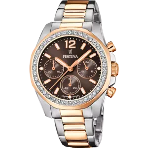 Festina Brown Dial Stainless Steel Women's Watch F20608/1