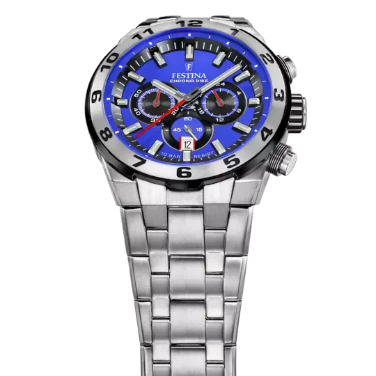 Festina Chrono Bike Blue Dial Stainless Steel Strap Men's Watch F20670/3