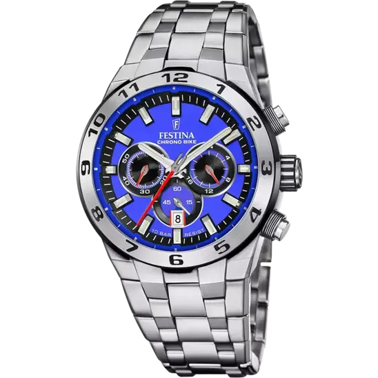 Festina Chrono Bike Blue Dial Stainless Steel Strap Men's Watch F20670/3