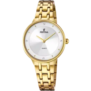 Festina F20601/1 Women's Elegance Stainless-Steel Watch with Silver Dial