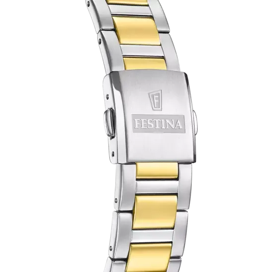 Festina Solar Energy Gold Dial Stainless Steel 316L Men's Watch F20657/2