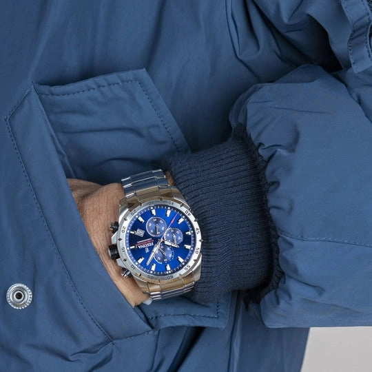 Festina Men's Chronograph Timepiece F20463/2 with Timeless Blue Dial and Stainless Steel Design