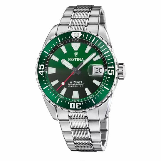 Festina Men's Originals Green Stainless Steel Timepiece F20669/2