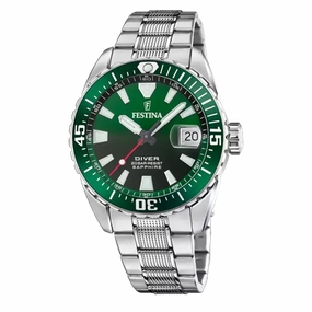 Festina Men's Originals Green Stainless Steel Timepiece F20669/2