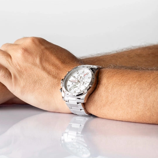 Festina's Men's Timeless Chronograph Stainless Steel Timepiece F20463/1 - Elegance and Functionality in One