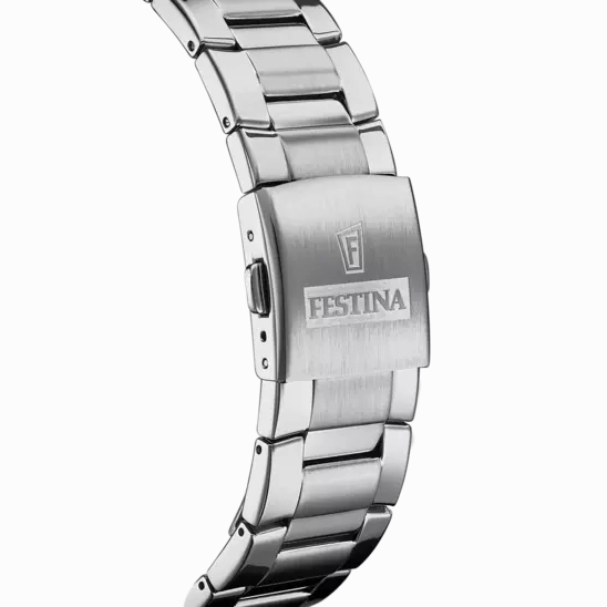 Festina's Men's Timeless Chronograph Stainless Steel Timepiece F20463/1 - Elegance and Functionality in One