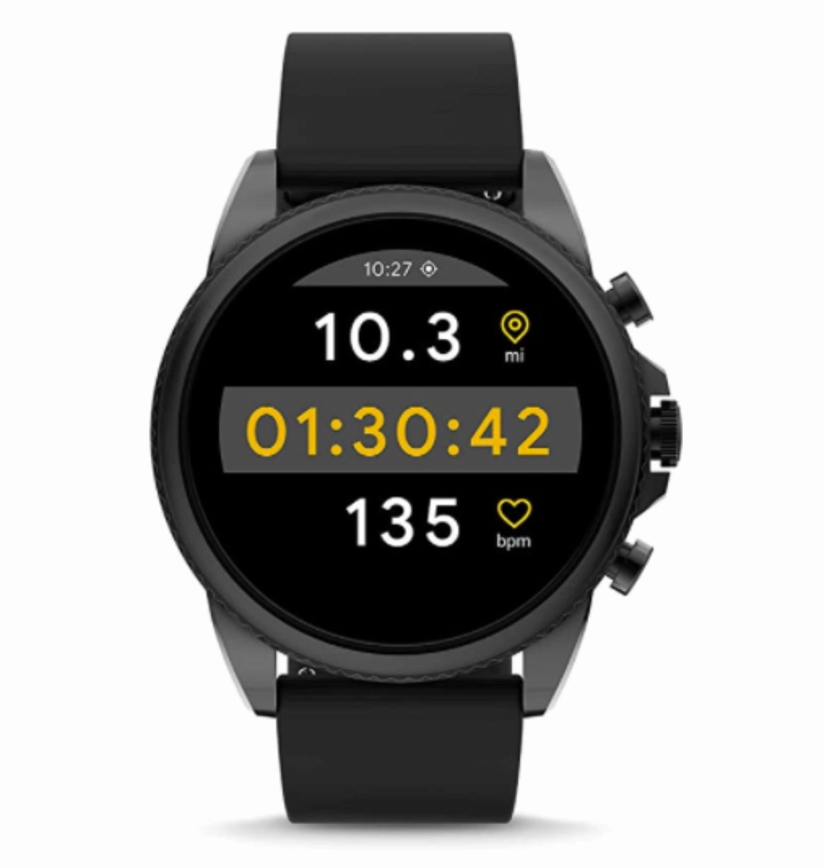 FOSSIL GEN 6 SMARTWATCH BLACK SILICONE (2021)