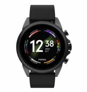 FOSSIL GEN 6 SMARTWATCH BLACK SILICONE (2021)