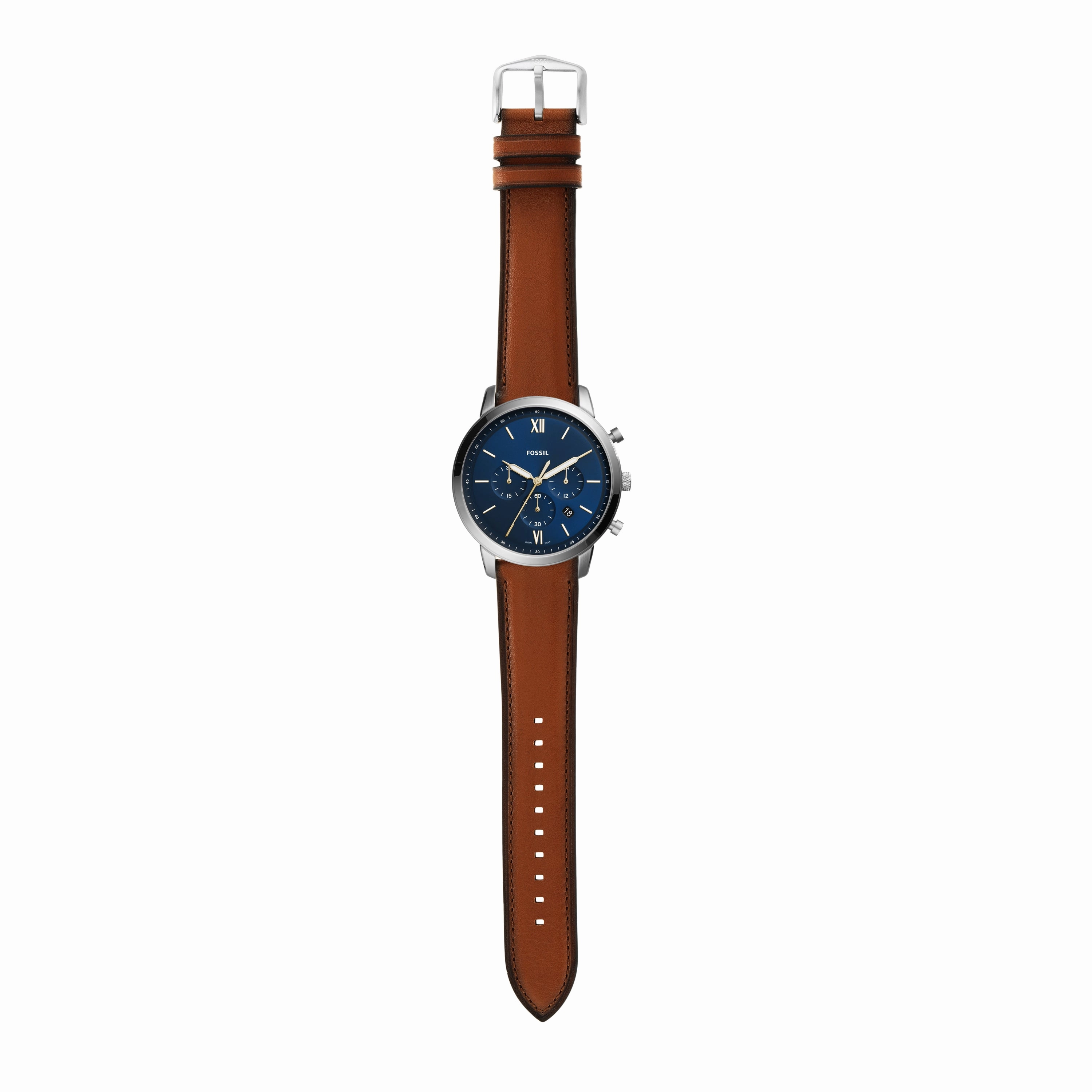Fossil Neutra Chronograph Leather Watch & Matching Bracelet Set FS5708SET