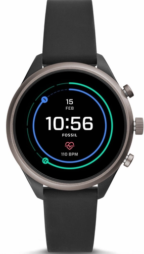 Fossil Watch Sport Smartwatch Black Silicone D
