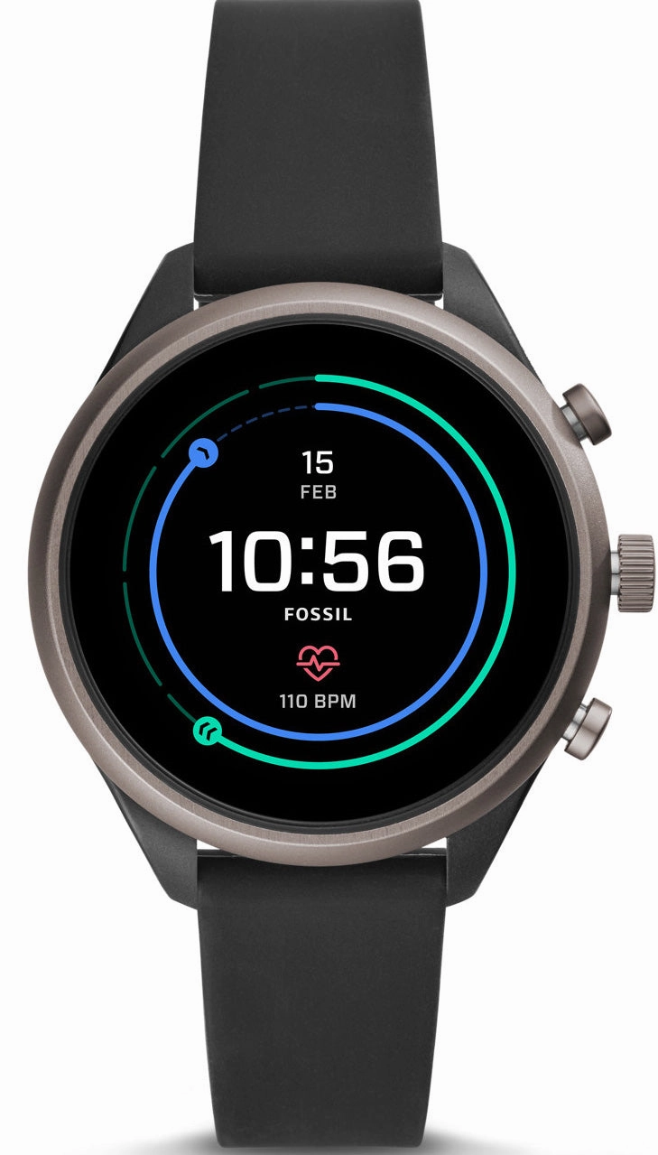 Fossil Watch Sport Smartwatch Black Silicone D
