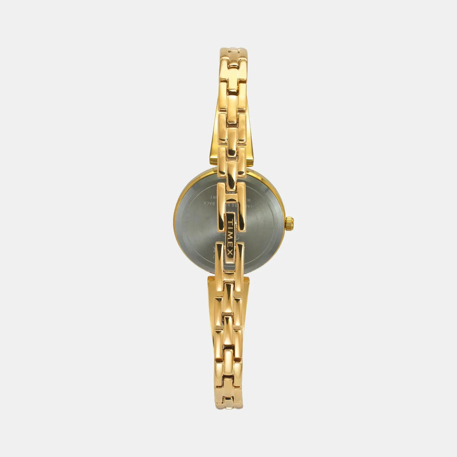 Fria Women Quartz Green Dial Analog Brass Watch TWEL19801