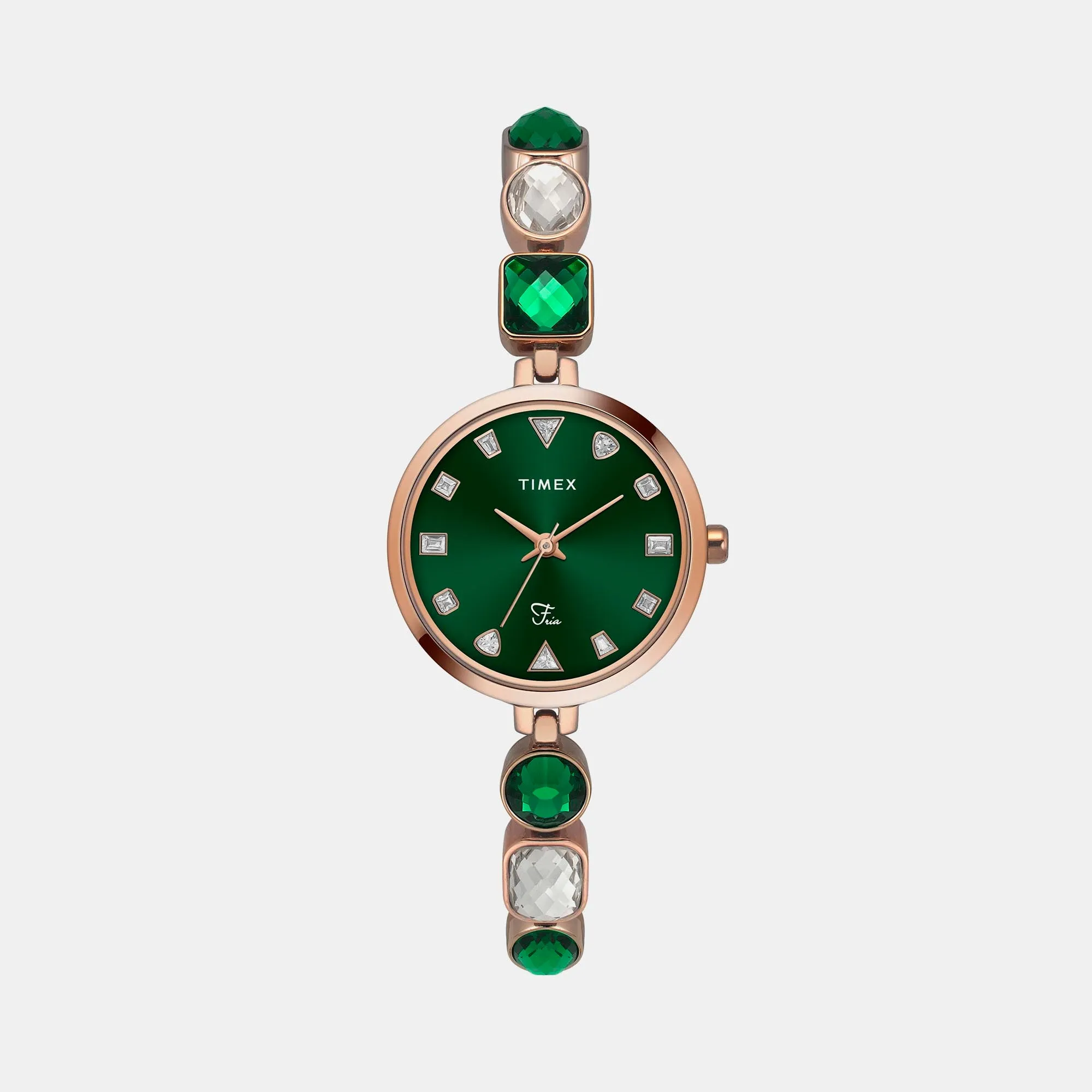 Fria Women's Green Analog Stainless Steel Watch TWEL17301