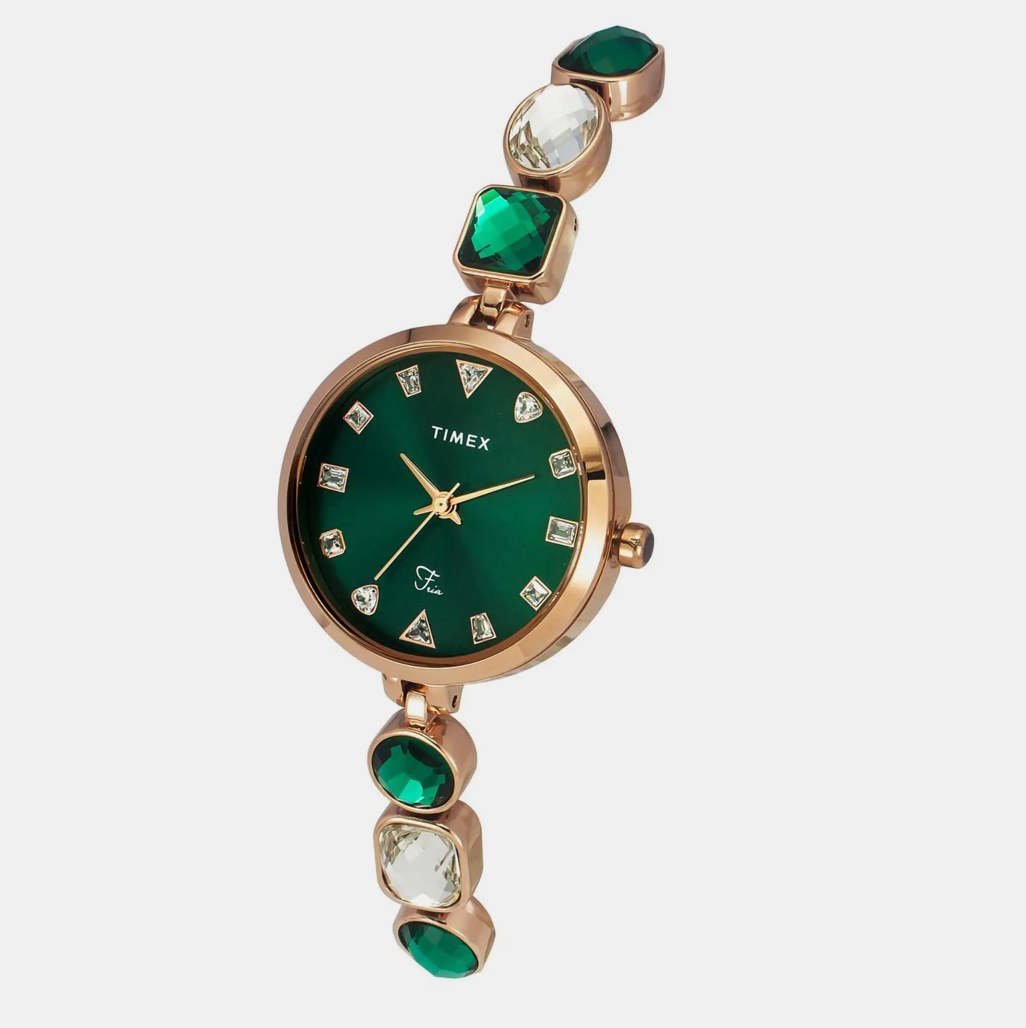 Fria Women's Green Analog Stainless Steel Watch TWEL17301