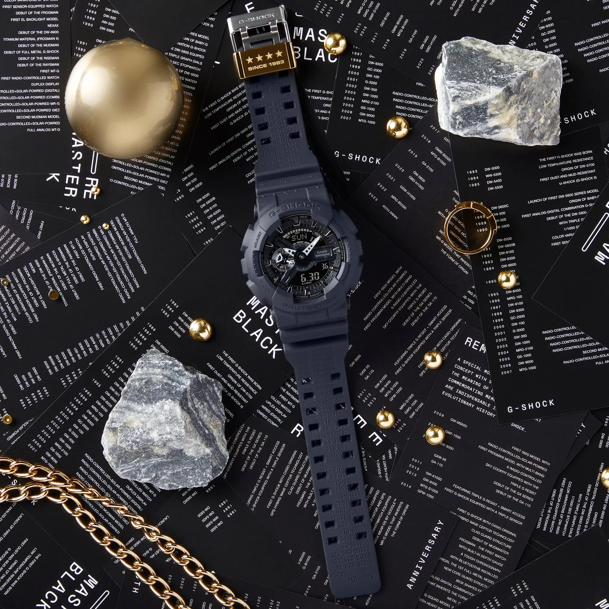 G-Shock 110 SERIES Black Resin Band Watch GA114RE-1A