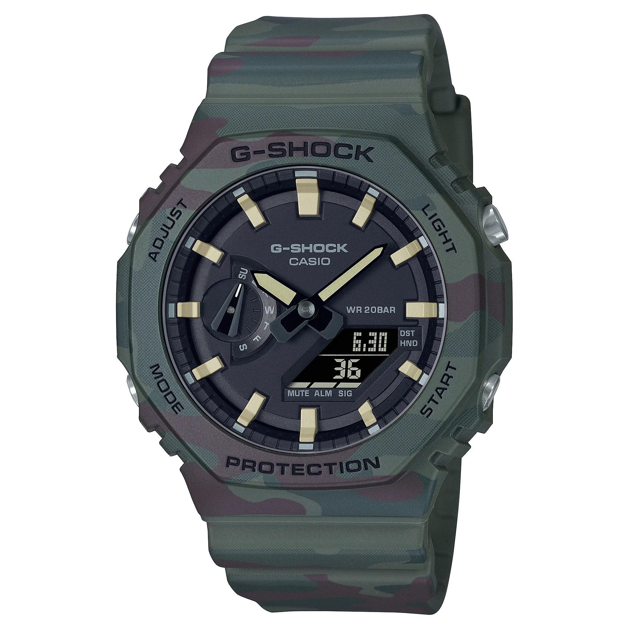 G-Shock 2100 Series Duo Digital Wild Explorer Mens Watch GAE2100WE-3A