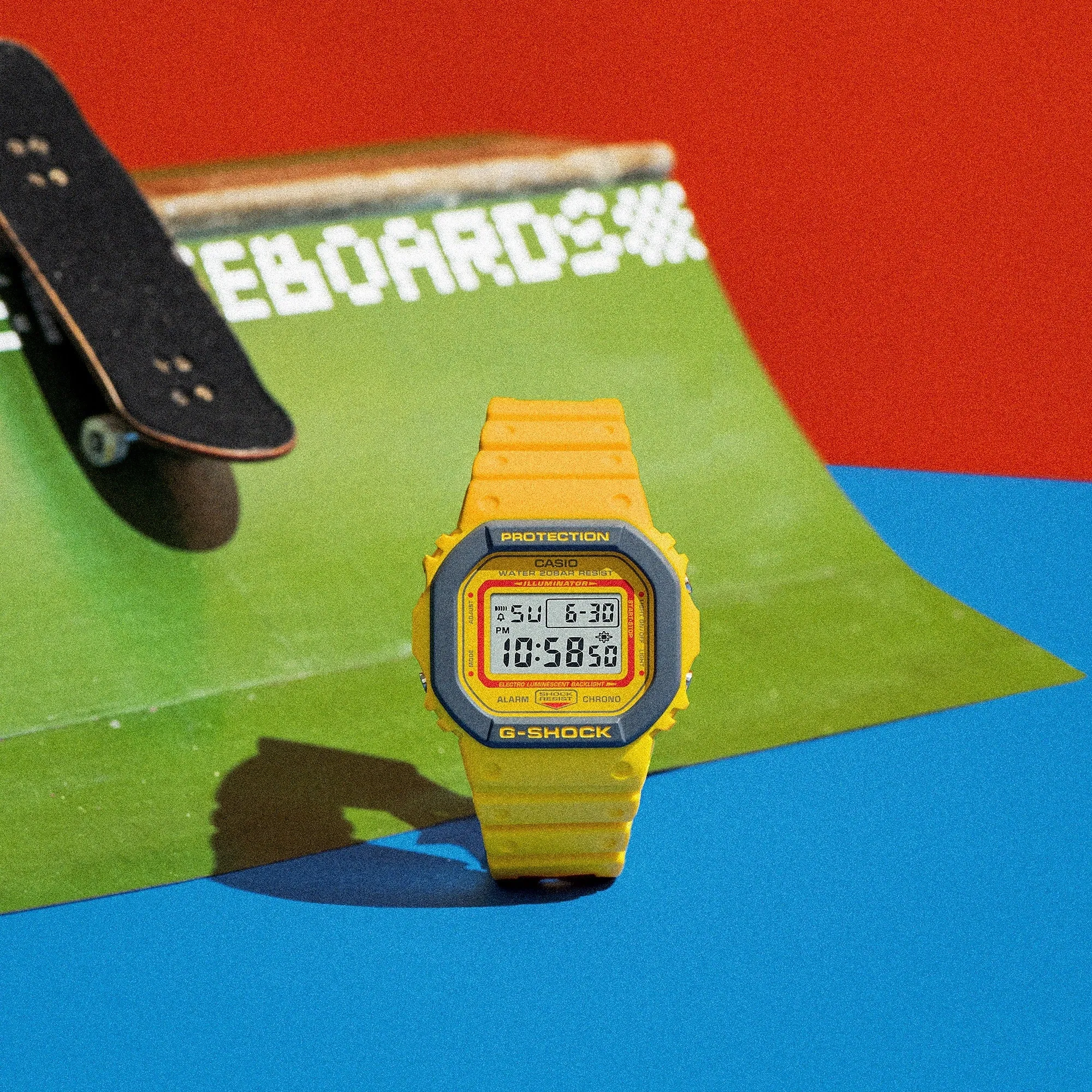 G-Shock 5600 Series '90s-inspired colourful' Yellow DW5610SC-2D