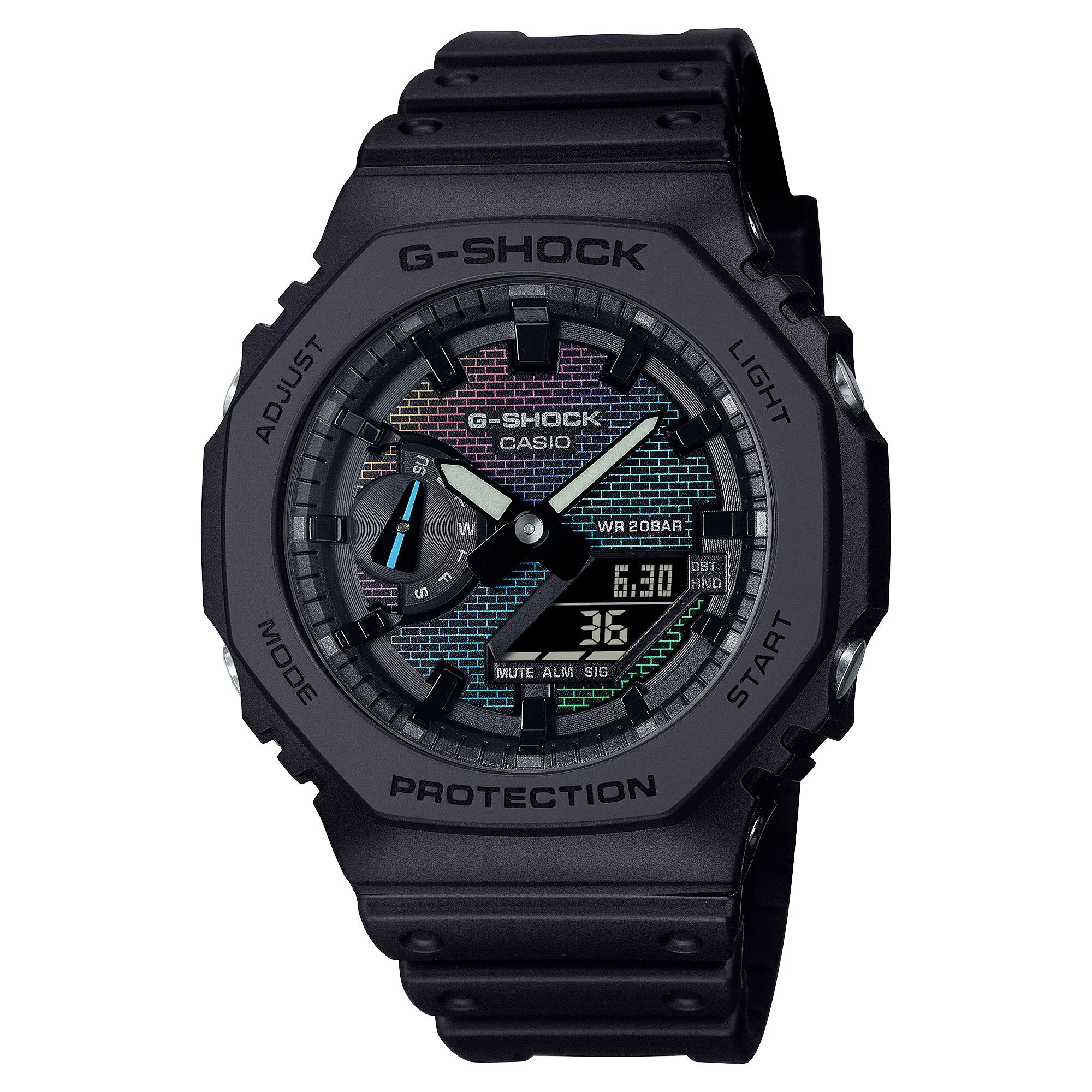 G-Shock Analog Digital Black Resin Band Watch GA2100RW-1A