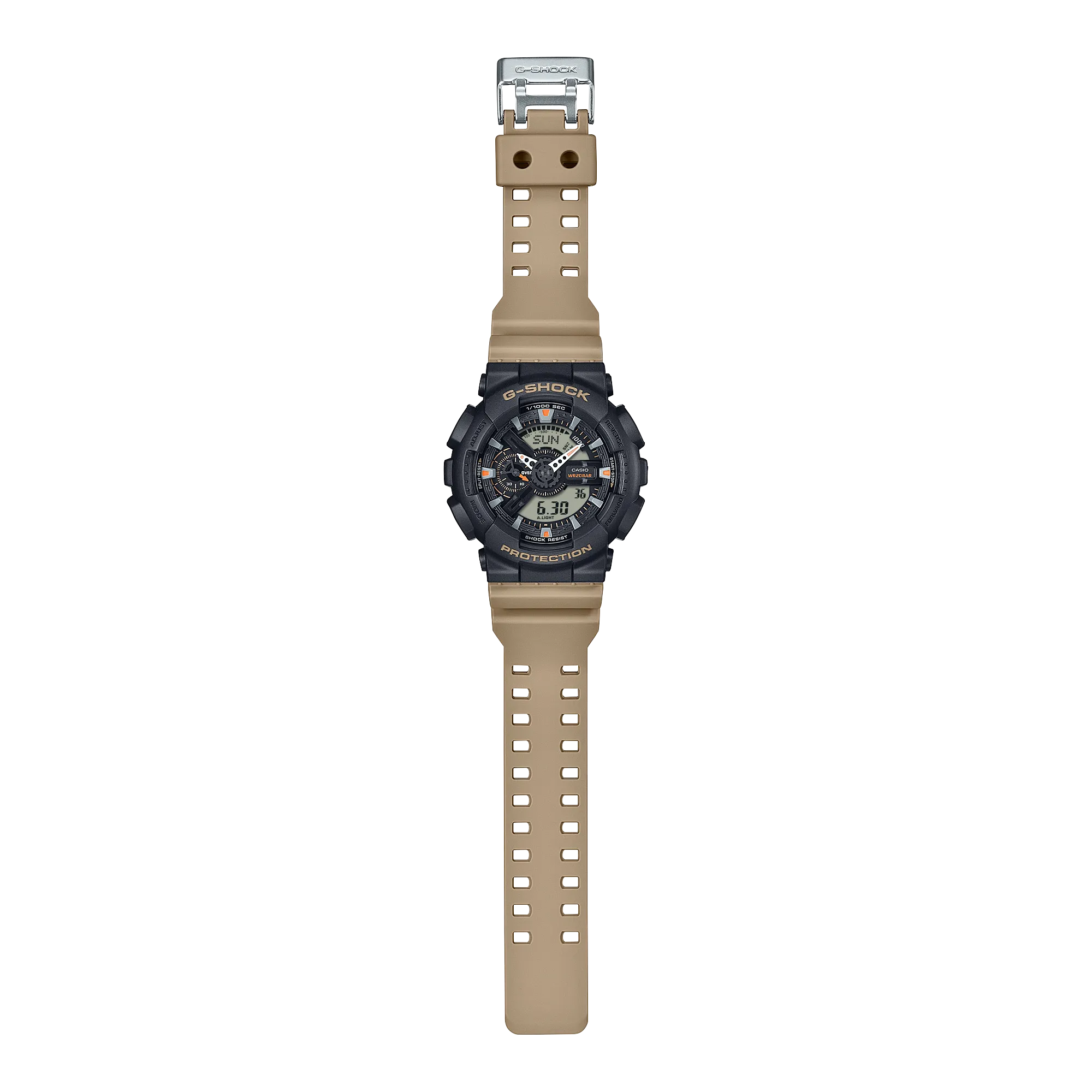 G-Shock Analog Digital Brown Resin Band Watch GA110TU-1A5