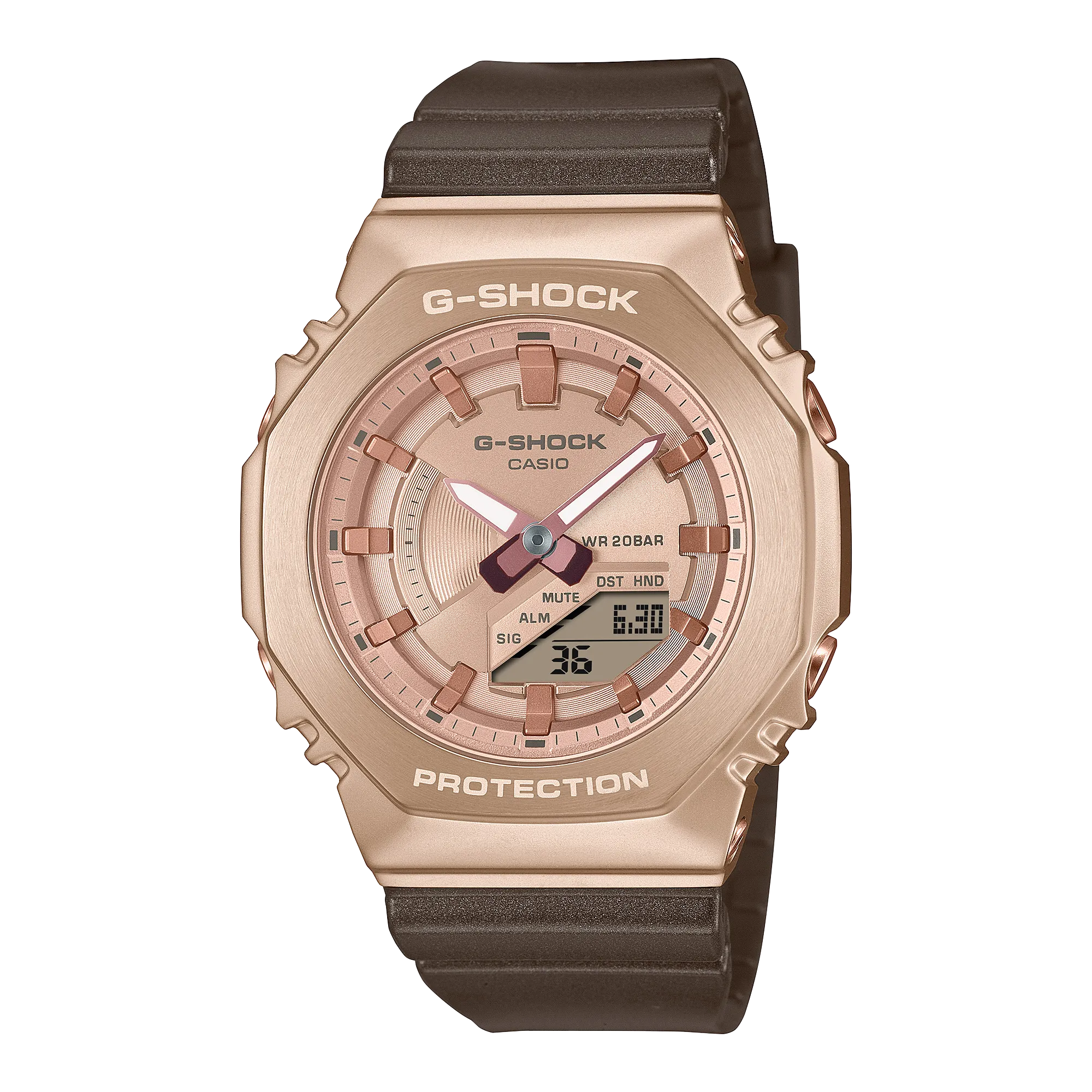 G-Shock Analog Digital Brown Resin Band Watch GMS2100CB-5A