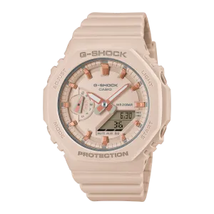 G-Shock Analog Digital DUO 2100 Mid Size Pink Resin Band Watch GMAS2100-4A