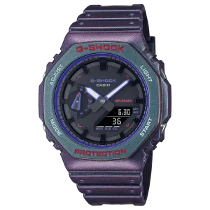 G-Shock Analog Digital DUO Aim High Purple Resin Band Watch GA2100AH-6A