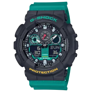G-Shock Analog Digital DUO Mixtape Green Resin Band Watch GA100MT-1A3