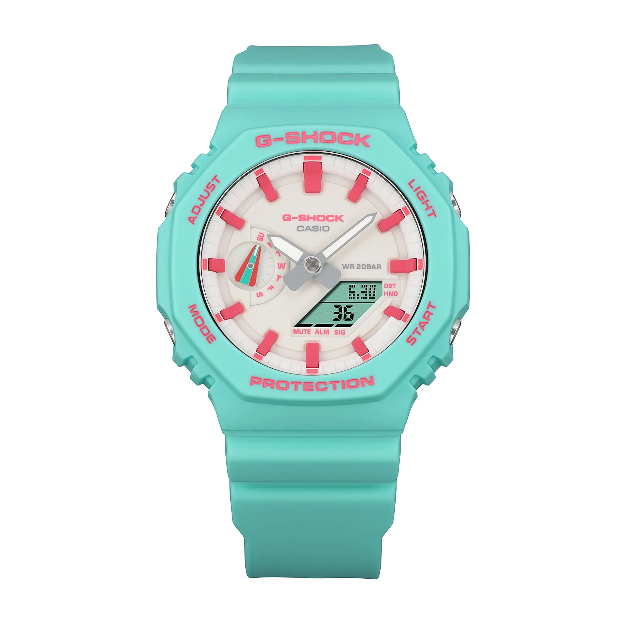 G-Shock Analog Digital DUO Rich Brian collaboration Blue Resin Band Watch GA2100RB-3A