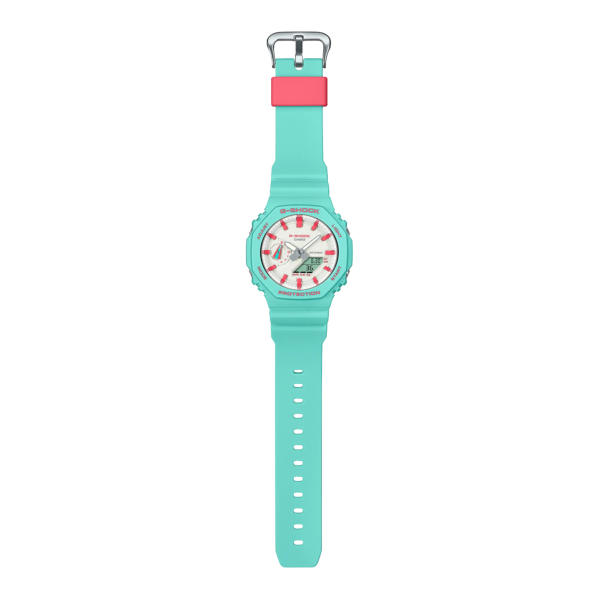 G-Shock Analog Digital DUO Rich Brian collaboration Blue Resin Band Watch GA2100RB-3A