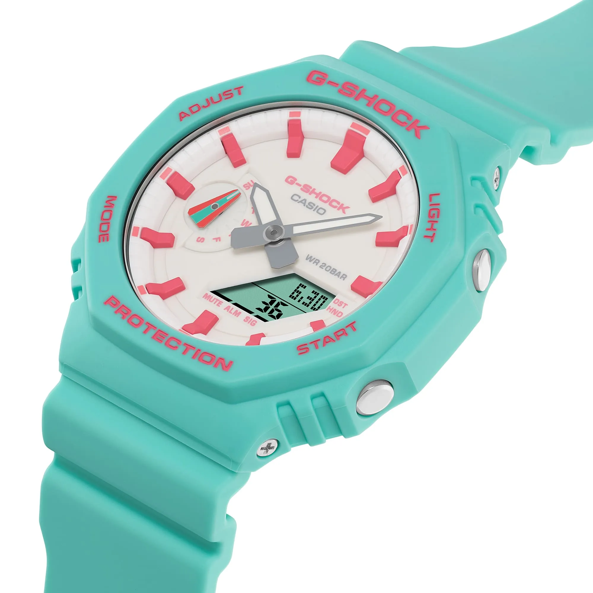 G-Shock Analog Digital DUO Rich Brian collaboration Blue Resin Band Watch GA2100RB-3A