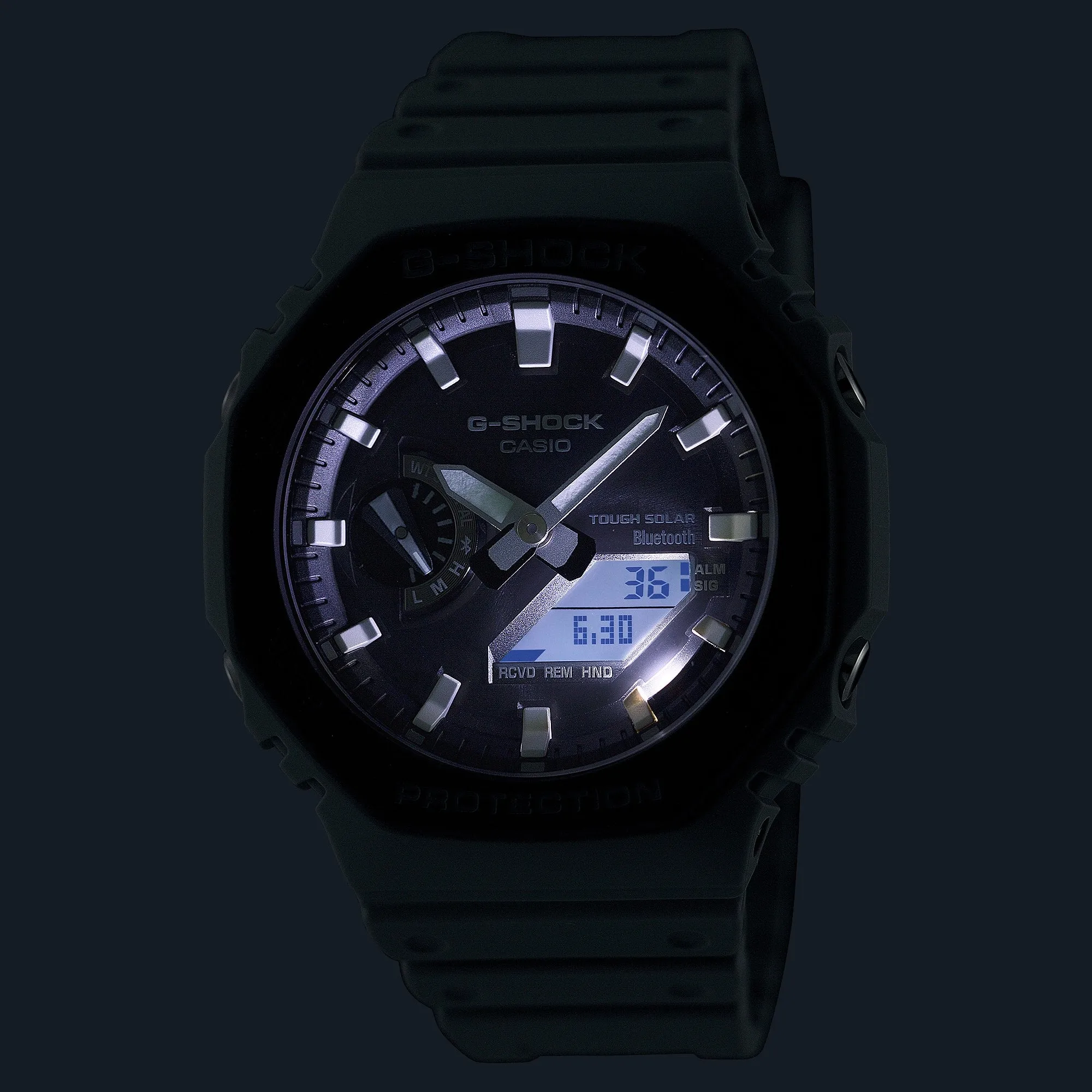 G-Shock Analog Digital Grey Dial Grey Resin Band Watch GAB2100LUU-8A