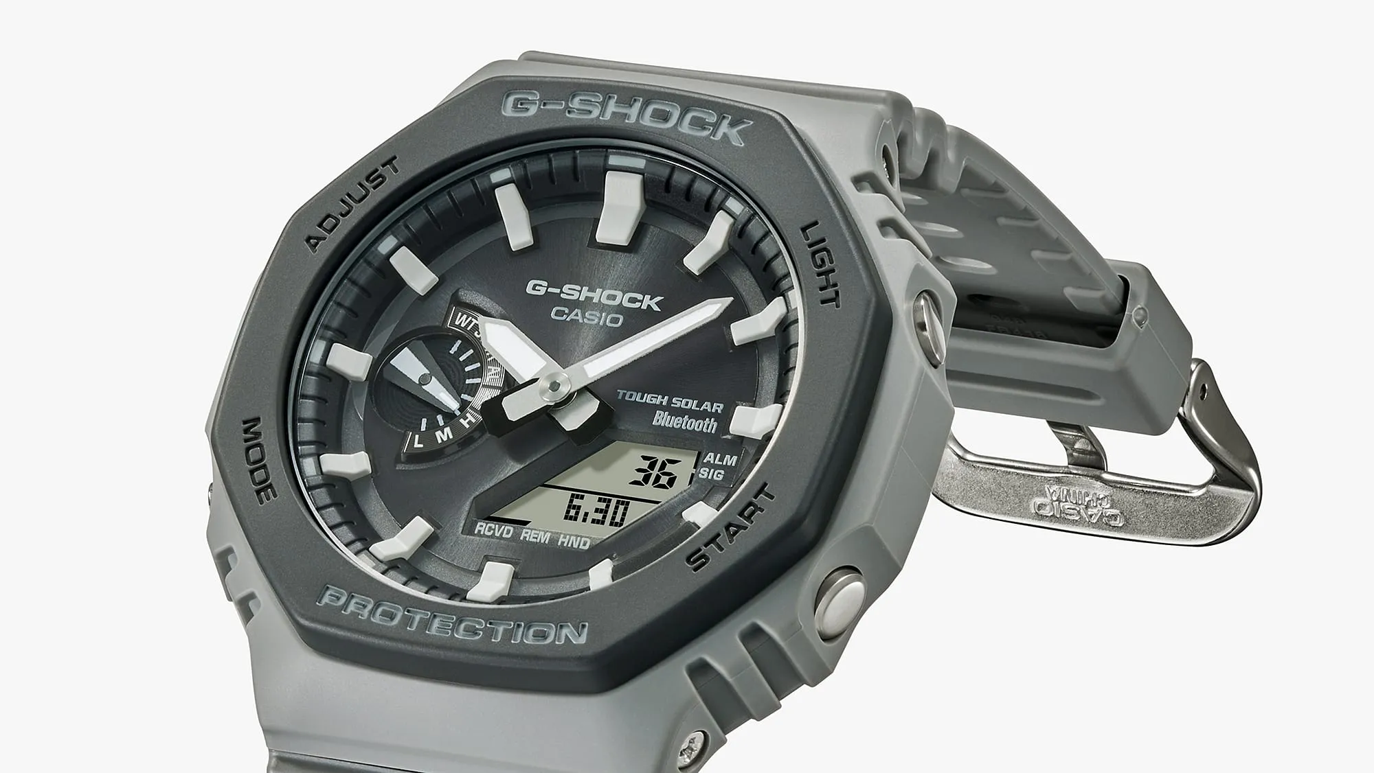 G-Shock Analog Digital Grey Dial Grey Resin Band Watch GAB2100LUU-8A