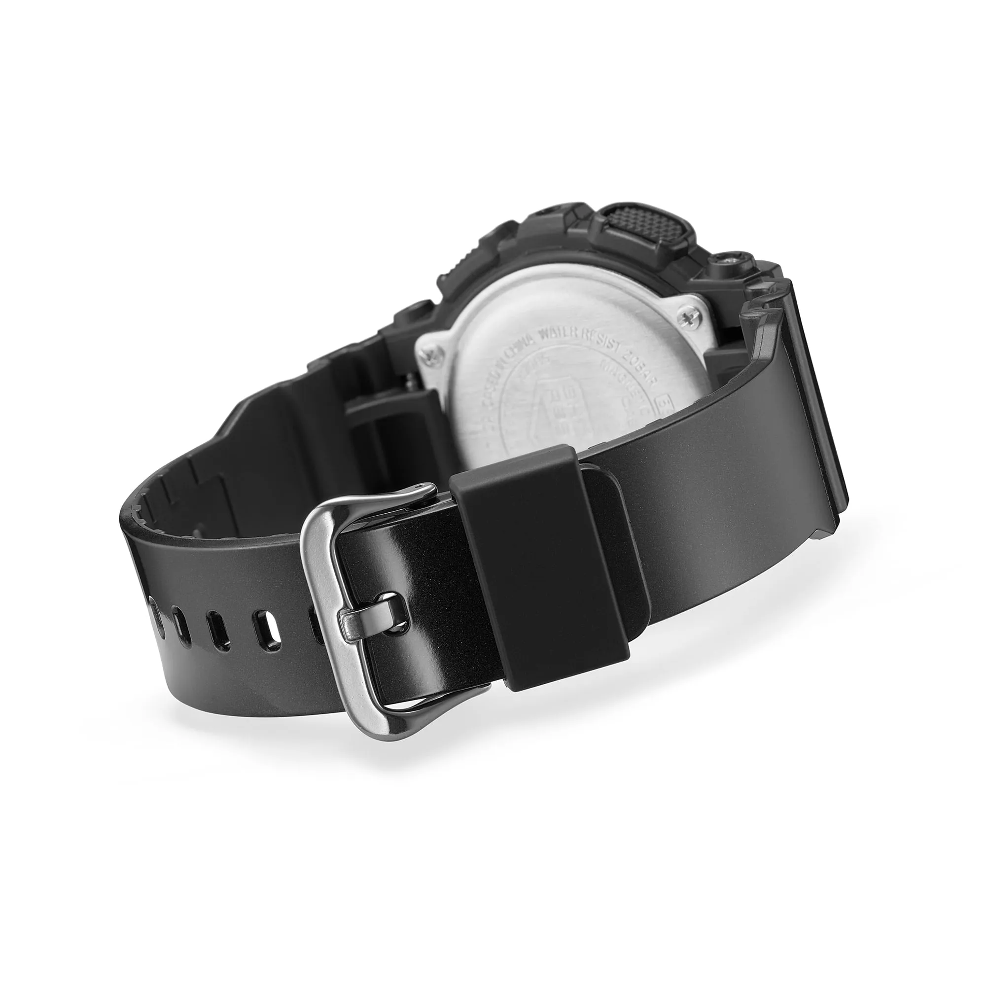 G-Shock Analog-Digital Pink Dial Black Resin Band Watch GMAS120RB-1A