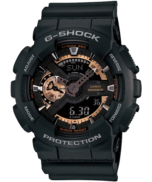 G-Shock Analogue Digital World Time Mens Watch GA110RG-1A