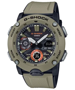 G-Shock Carbon Core Army Beige Band Watch GA-2000-5A