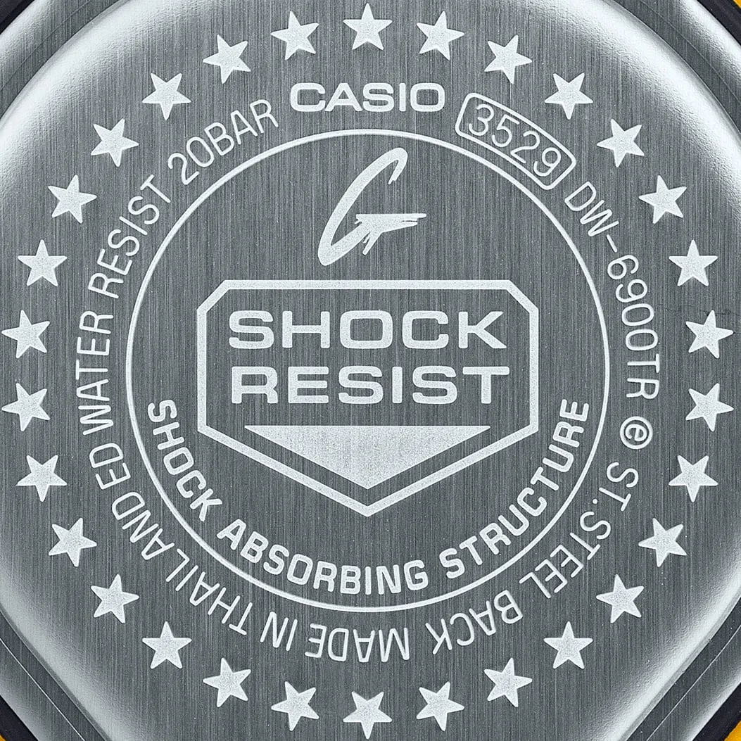 G-Shock Digital 6900 Series Grey Dial Red Resin Band Watch DW6900TR-4D