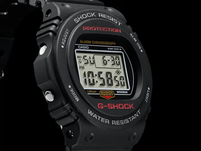 G-Shock Digital Black Resin Band Watch DW5750E-1D