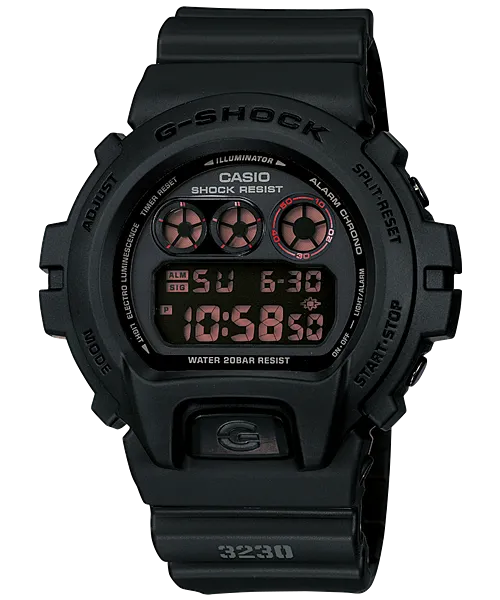 G-Shock Digital Black Resin Band Watch DW6900MS-1
