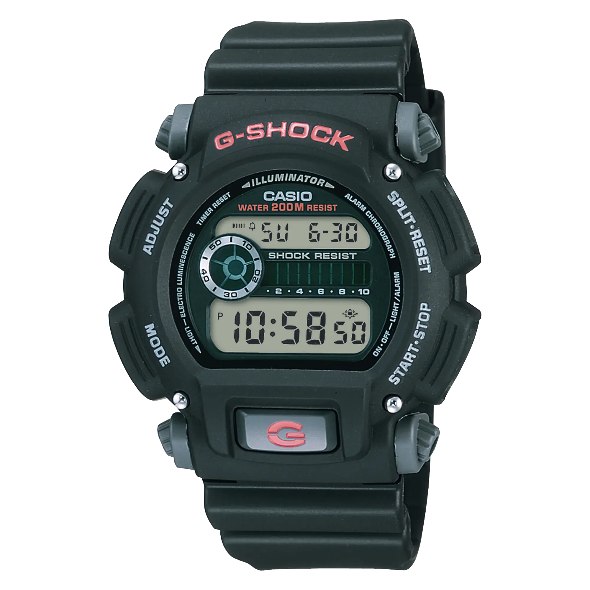 G-Shock Digital Black Resin Band Watch DW9052-1