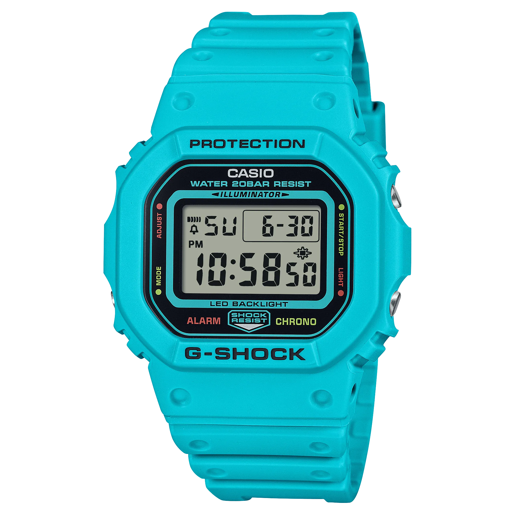 G-Shock Digital Blue Resin Band Watch DW5600EP-2D