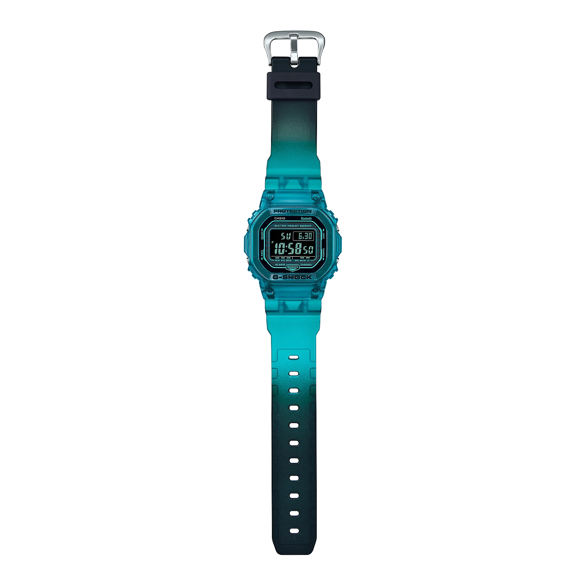 G-Shock Digital Bluetooth Blue Translucent Watch DWB5600G-2D