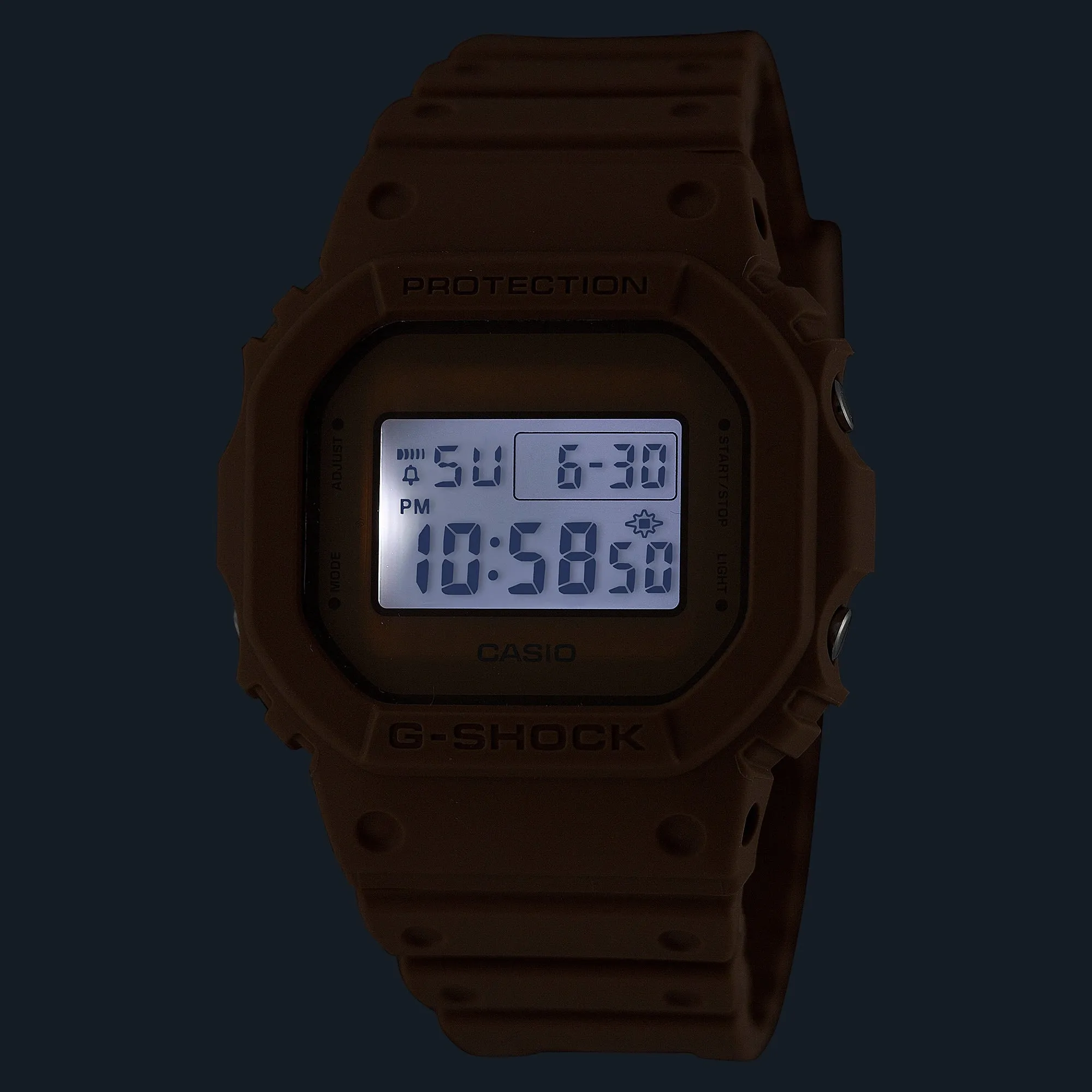 G-Shock Digital Brown Resin Band Watch DW5600NC-5D
