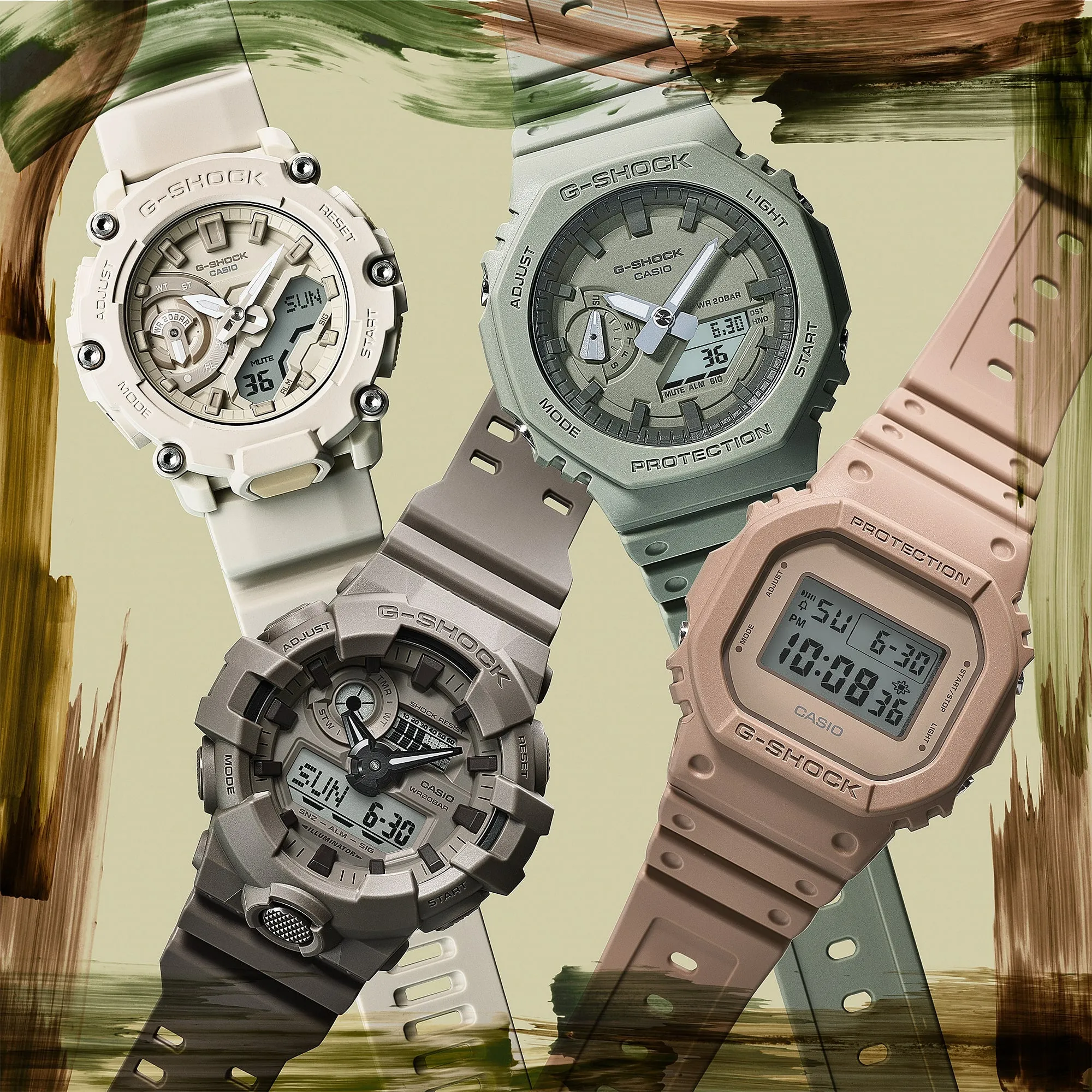 G-Shock Digital Brown Resin Band Watch DW5600NC-5D
