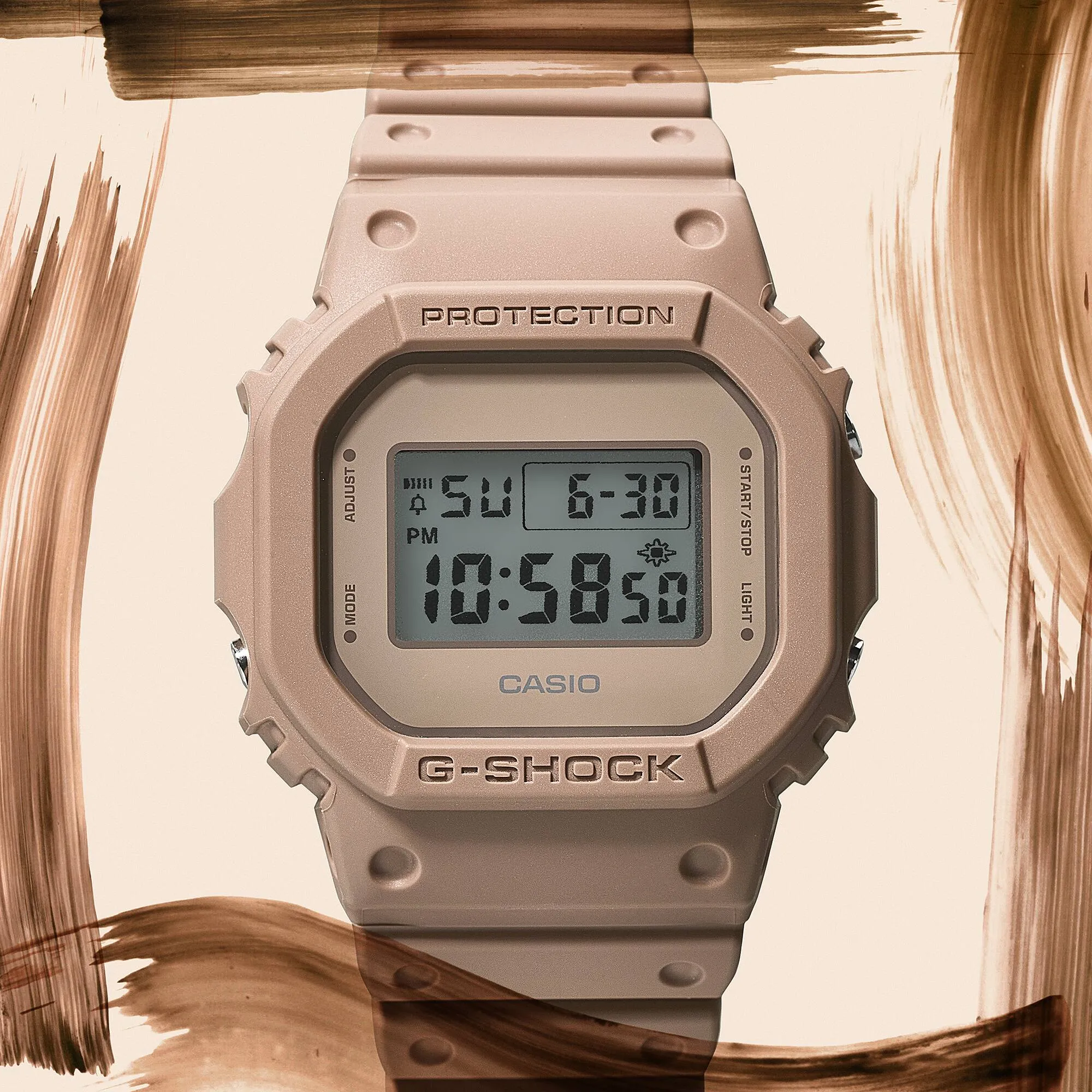 G-Shock Digital Brown Resin Band Watch DW5600NC-5D