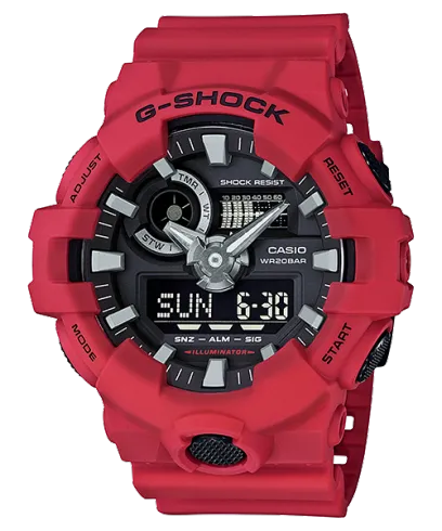G Shock Duo Red World Time Mens Watch GA700-4A
